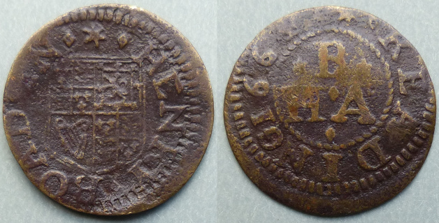 Reading, Henry Boad 1664 farthing N133